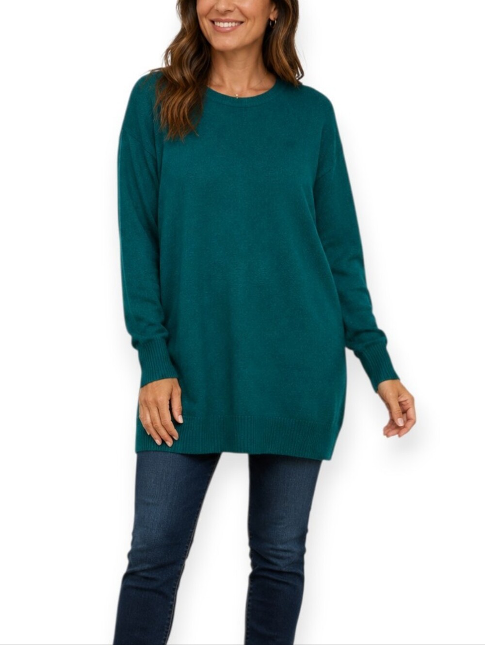 Carolina Colours Teal Knit Sweater Long Sleeve Size 18/20